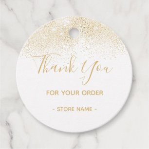 Etiquetas Para Lembrancinhas Pedido Dourado de Falha Personalizado Obrigado