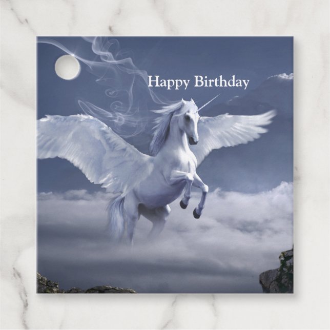 Etiquetas Para Lembrancinhas Pegasus em voo (Frente)