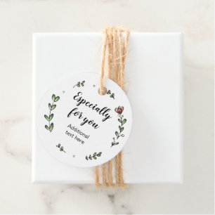 Etiquetas Para Lembrancinhas Pequena empresa com folhas e flores