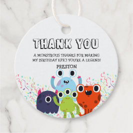 Etiquetas Para Lembrancinhas Pequena Festa de aniversário Monstro para todas as