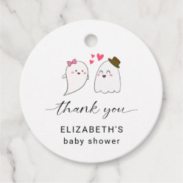 Etiquetas Para Lembrancinhas Pequeno Chá de fraldas Boo Halloween Obrigado Scri