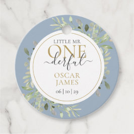 Etiquetas Para Lembrancinhas Pequeno Sr. Menino ONEderful Primeiro Aniversário 
