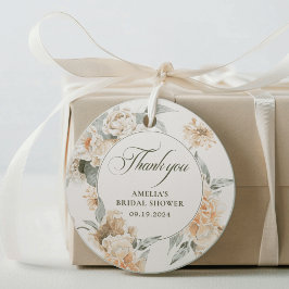 Etiquetas Para Lembrancinhas Pérolas de aquarela e lembrancinha de Chá de Noiva