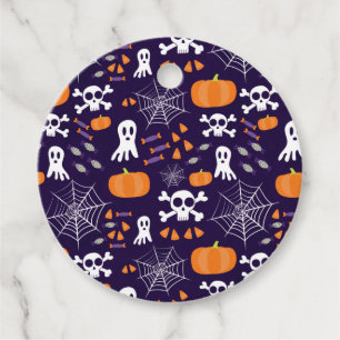 Etiquetas Para Lembrancinhas Personagens Divertidos e Assustadores de Halloween