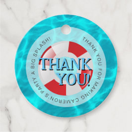 Etiquetas Para Lembrancinhas Personalizado Obrigado por vir à festa da Piscina