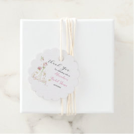 Etiquetas Para Lembrancinhas Personalizar o Chá de panela Vestido Obrigado