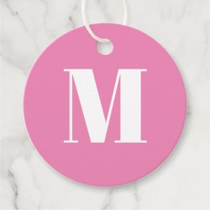 Etiquetas Para Lembrancinhas Personalizar presente branco cor-de-rosa inicial d