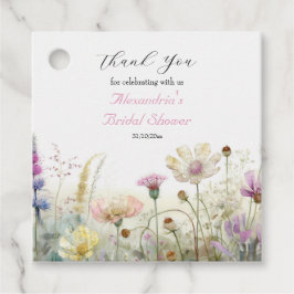 Etiquetas Para Lembrancinhas Personalize Chuva de Noiva Flores silvestres Obrig