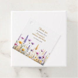 Etiquetas Para Lembrancinhas Personalize Flores Silvestres para Chá de Noiva