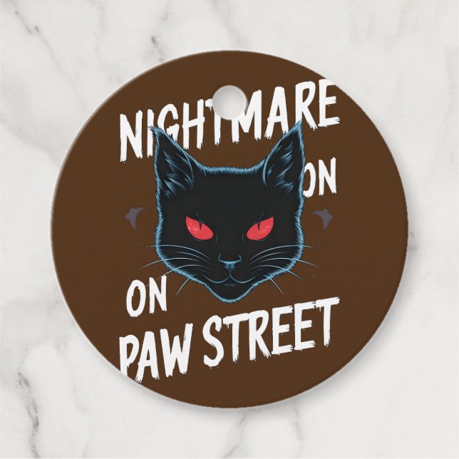 Etiquetas Para Lembrancinhas Pesadelo Negro (Frente)