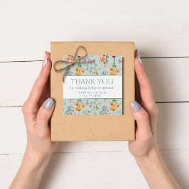 Etiquetas Para Lembrancinhas Pétalas e Prosecco Azul Floral Chá de Bebê de Noiv