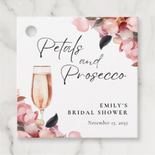 Etiquetas Para Lembrancinhas Pétalas & Prosecco Churrasco Floral de Noiva