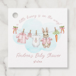 Etiquetas Para Lembrancinhas Peter the Rabbit Girl Clothesline Baby Shower