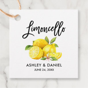 Etiquetas Para Lembrancinhas Pincel Script Lemons Weding Limoncello Kraft