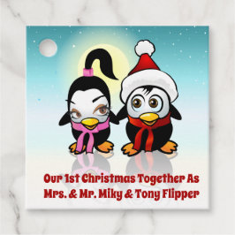 Etiquetas Para Lembrancinhas Pinguins Bebês de Natal