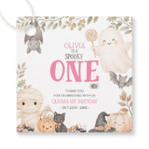 Pink Boho Assustador Um 1º Aniversário Fantasma Fo