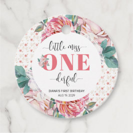 Etiquetas Para Lembrancinhas Pink Floral 1st Birthday