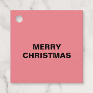 ETIQUETAS PARA LEMBRANCINHAS PINK MERRY NATAL SIMPLES MARCAS DE FAVOR