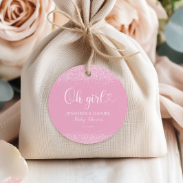 Etiquetas Para Lembrancinhas Pink Ombre Oh Girl Favor Confetti Heart