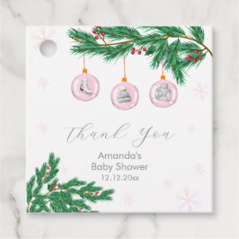 Etiquetas Para Lembrancinhas Pink Winter Clothesline Ornaments Baby Shower 