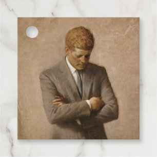 Etiquetas Para Lembrancinhas Pintado John F. Kennedy White House Retrato