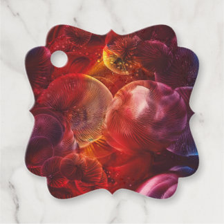 Etiquetas Para Lembrancinhas Pintura Mão De Fantasia Espacial Profunda