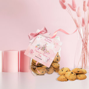 Etiquetas Para Lembrancinhas Pipoca rosa e Festa de aniversário de pijama