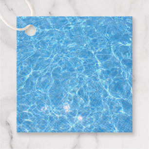 Etiquetas Para Lembrancinhas Piscina Nadadora Vazio Azul