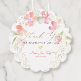 Etiquetas Para Lembrancinhas PixDezines Agradecimento de Coroa de Ervilha-Doce 