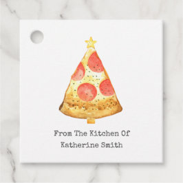 Etiquetas Para Lembrancinhas Pizza De Pepperoni De Árvore De Natal Da Cozinha D