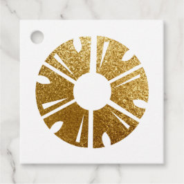 Etiquetas Para Lembrancinhas Planeador de Evento de Abacaxi de Folha Ouro Faux