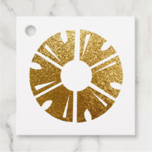 Planejador de Eventos de Abacaxi com Folha de Ouro