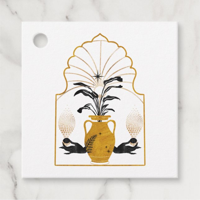 Etiquetas Para Lembrancinhas Planta Cosmica Mística (Frente)