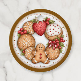 Etiquetas Para Lembrancinhas Plate of Cookies Clock Face