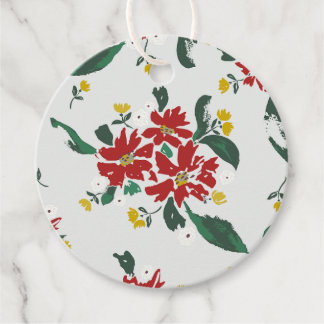 Etiquetas Para Lembrancinhas Poinsettias for all Seasons gift tags