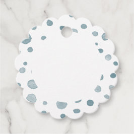 Etiquetas Para Lembrancinhas Pontas Aquáticas de Peacock Confetti