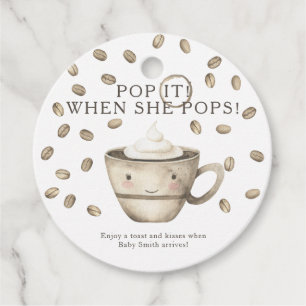 Etiquetas Para Lembrancinhas Pop quando ela pop! Chá de fraldas de café