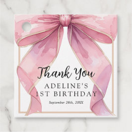 Etiquetas Para Lembrancinhas Posh Pink Coquette Arco Birthday