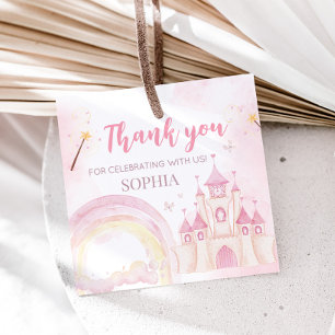 Etiquetas Para Lembrancinhas Praça da Festa de Aniversário da Princesa Rosa 4