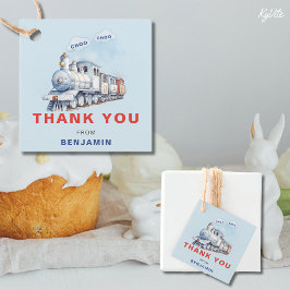 Etiquetas Para Lembrancinhas Praça de Aniversário do Comboio Obrigado Tag Chugg