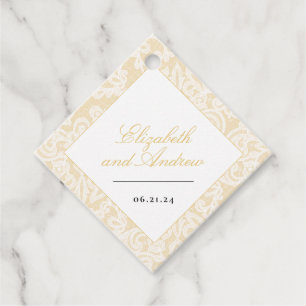 Etiquetas Para Lembrancinhas Praça de Casamento de Script Elegante de Luar Pre