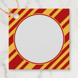 Etiquetas Para Lembrancinhas Praça Vazio Vermelha e Dourada