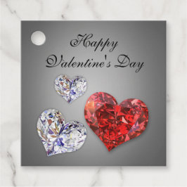 Etiquetas Para Lembrancinhas Precioso Elegante Diamond Hearts