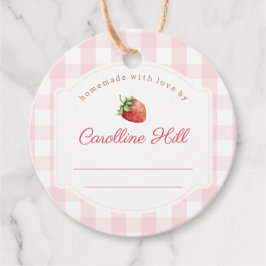 Etiquetas Para Lembrancinhas Preparações de Fruta de Jar de Morango Personaliza