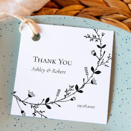 Etiquetas Para Lembrancinhas Presente de Agradecimento de Casamento com Videira