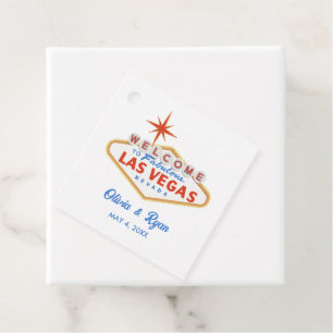 Etiquetas Para Lembrancinhas Presente de Boas-vindas ao Casamento de Las Vegas