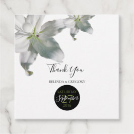 Etiquetas Para Lembrancinhas Presente de Casamento dos Lírios Brancos Elegantes