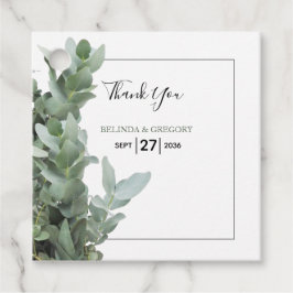 Etiquetas Para Lembrancinhas Presente de Casamento Eucalyptus Dólar