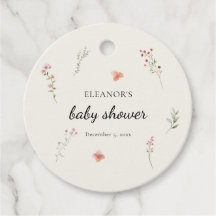 Presente de Favour de Chuveirinho de Bebê Floral d