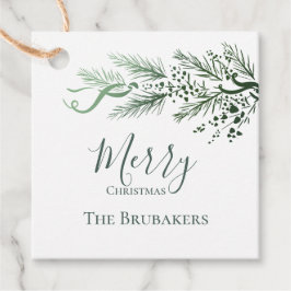 Etiquetas Para Lembrancinhas Presente de Natal Simples e Moderno Personalizado